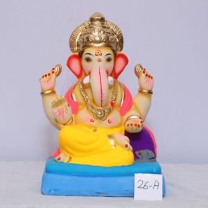 Ganpati Idol sitting in Ardh Padmasan