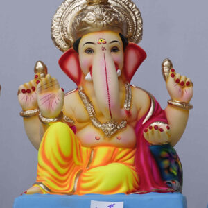 Ganpati Idol sitting in Peshwai Baithak
