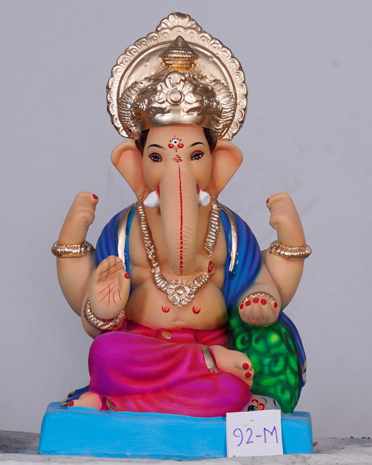 Ganpati Idol sitting in Ardha Padmasan