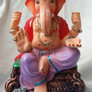 Ganesh Idol sitting on Chaurang