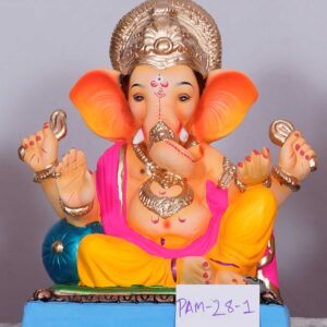Ganpati Idol sitting in Peshwai Baithak