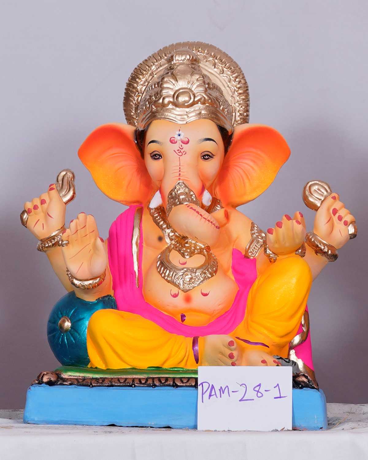 Ganpati Idol sitting in Peshwai Baithak