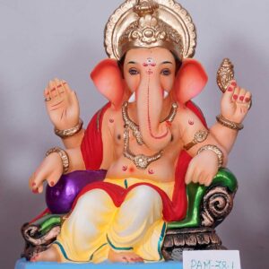 Ganpati Idol sitting on sofa
