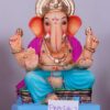 Ganesh Idol sitting on Chaurang