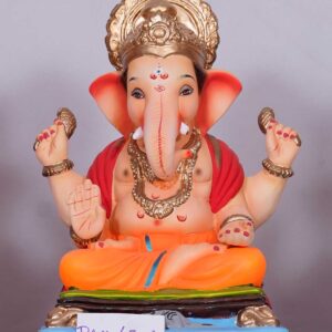 Ganpati Idol sitting in Purnapadmasan