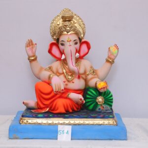 Ganesh idol in Ardhpadmasan with single load