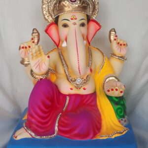 Ganpati Idol sitting in Peshwai Baithak