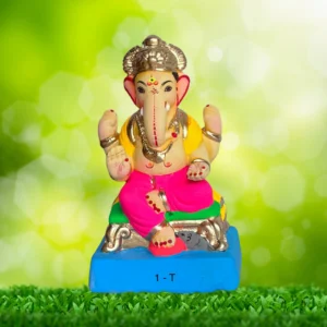 Ganpati Idol sitting on Chaurang
