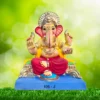 Ganpati Idol siting on Chaurang