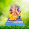 Ganpati idol sitting in Ardhpadmasan
