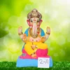 Ganpati Idol sitting on Lotus Flower