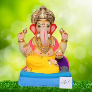 Ganpati Idol sitting in Ardh Padmasan