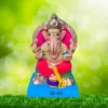 Ganpati Idol sitiing on chaurang with Aayudh and Makhar