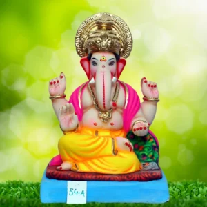 Ganpati idol sitting in Ardh padmasan