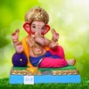 Ganpati Idol in Lord Vishnu pose-57