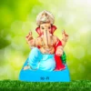 Ganpati Idol sitting in Peshwai Baithak