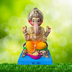 Ganpati Idol siting on Chaurang-91