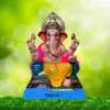 Ganpati Idol sitting on Simhasan – PAM-99