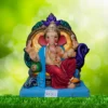 Ganpati Idol sitting on Simhasan