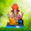 Ganpati Idol sitting in Ardhapadmasana with Pheta