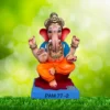 Ganpati Idol sitting on Lotus-PAM-77