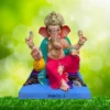 Ganpati Idol sitting on Chaurang with Single Load
