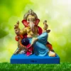 Ganesh idol sitting on sofa with single load