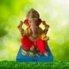 Ganpati Idol sitting on Chaurang